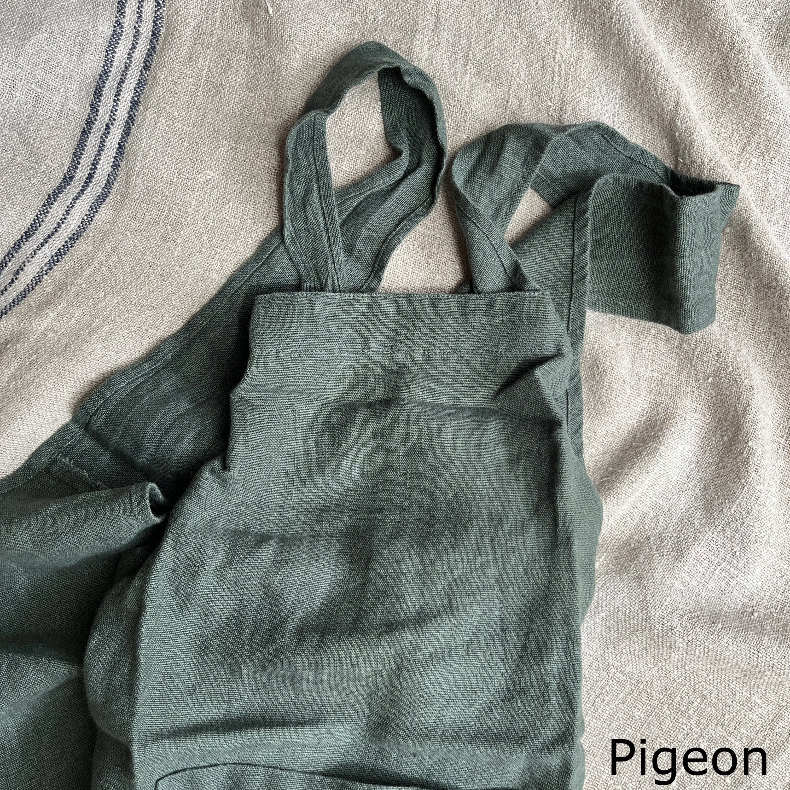 Pure Washed Linen Japanese Style Cross Back Apron
