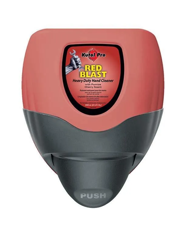 Red Blast Heavy Duty Hand Cleaner with Pumice, 2000 mL Refill (1)   Dura View Dispenser (1) Kutol Pro 77DV2 Starter Kit