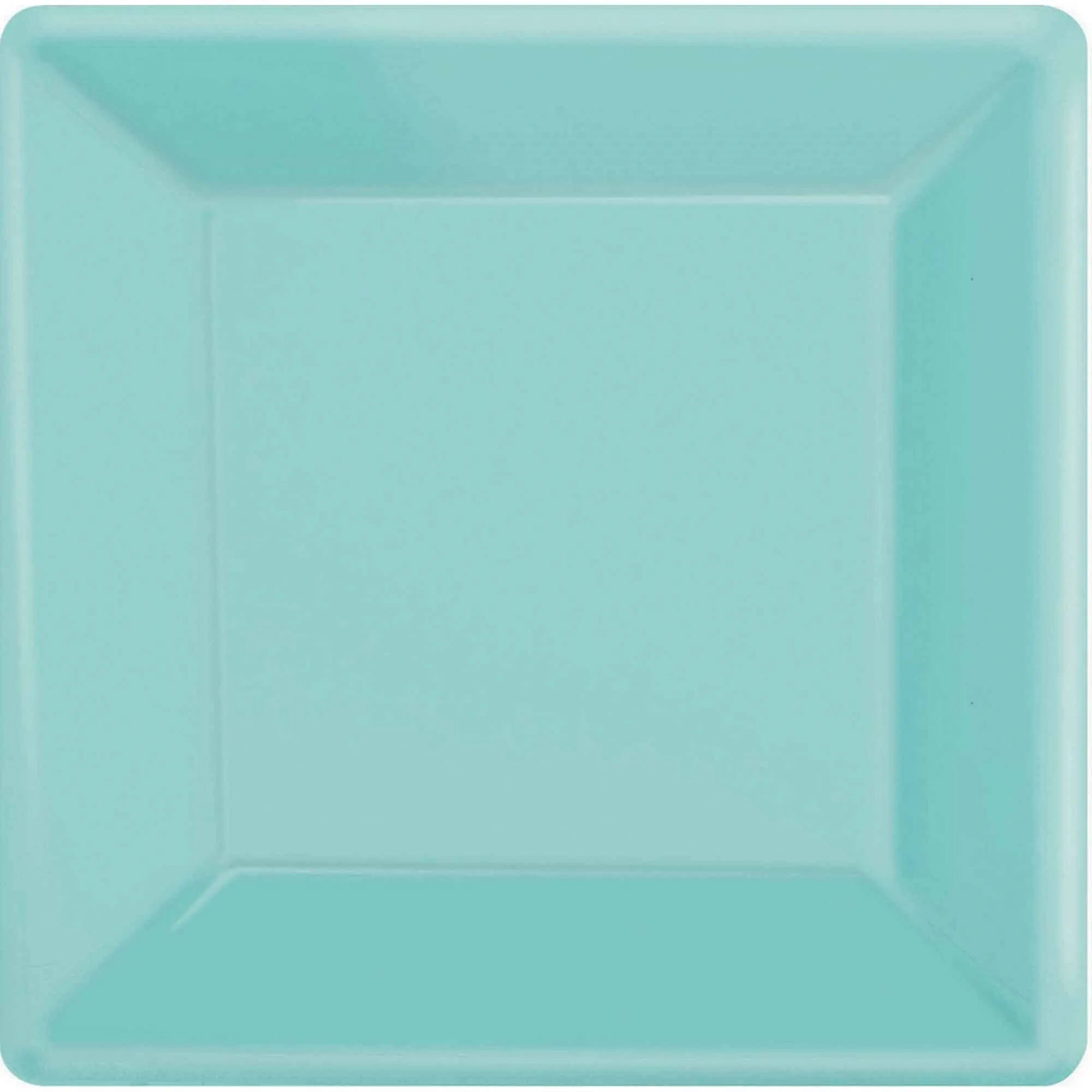 Robin Egg Blue Square Paper Plates 26cm 20pk