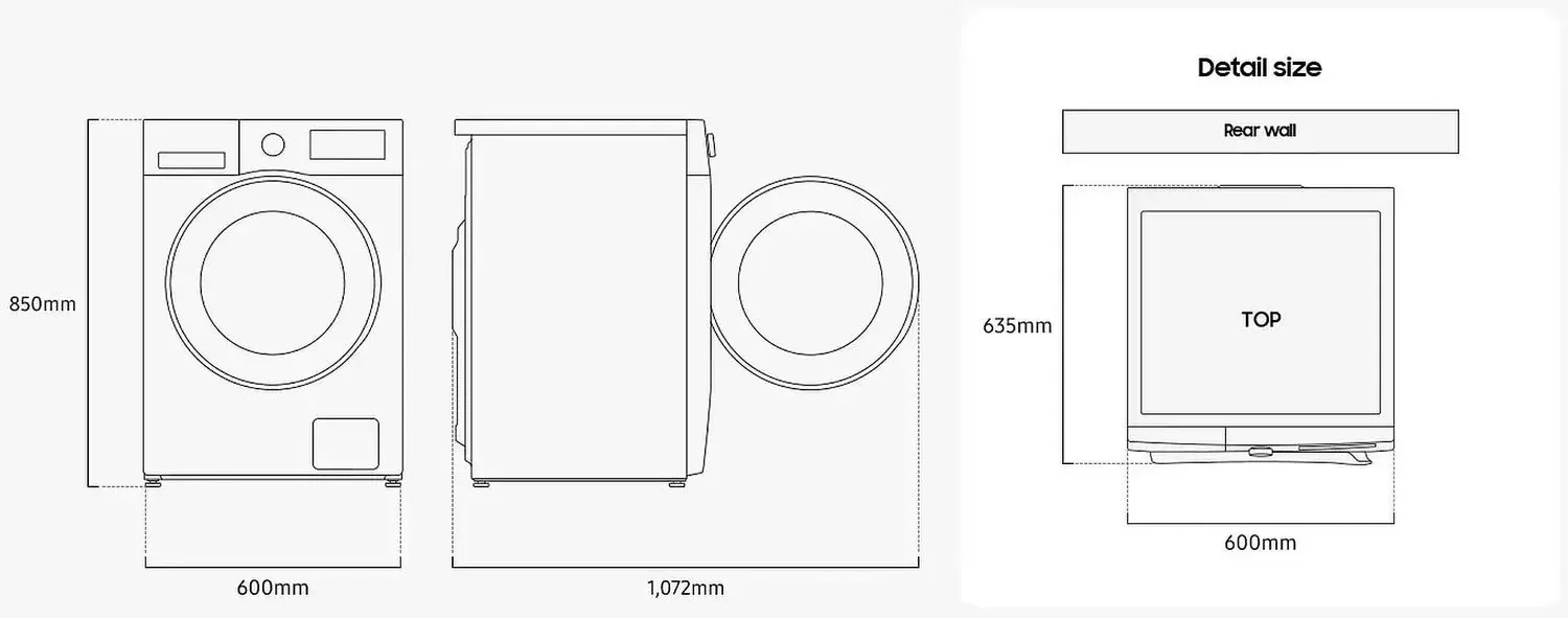 Samsung WW90CGC04DAEEU 9kg Washing Machine with 1400 rpm - White