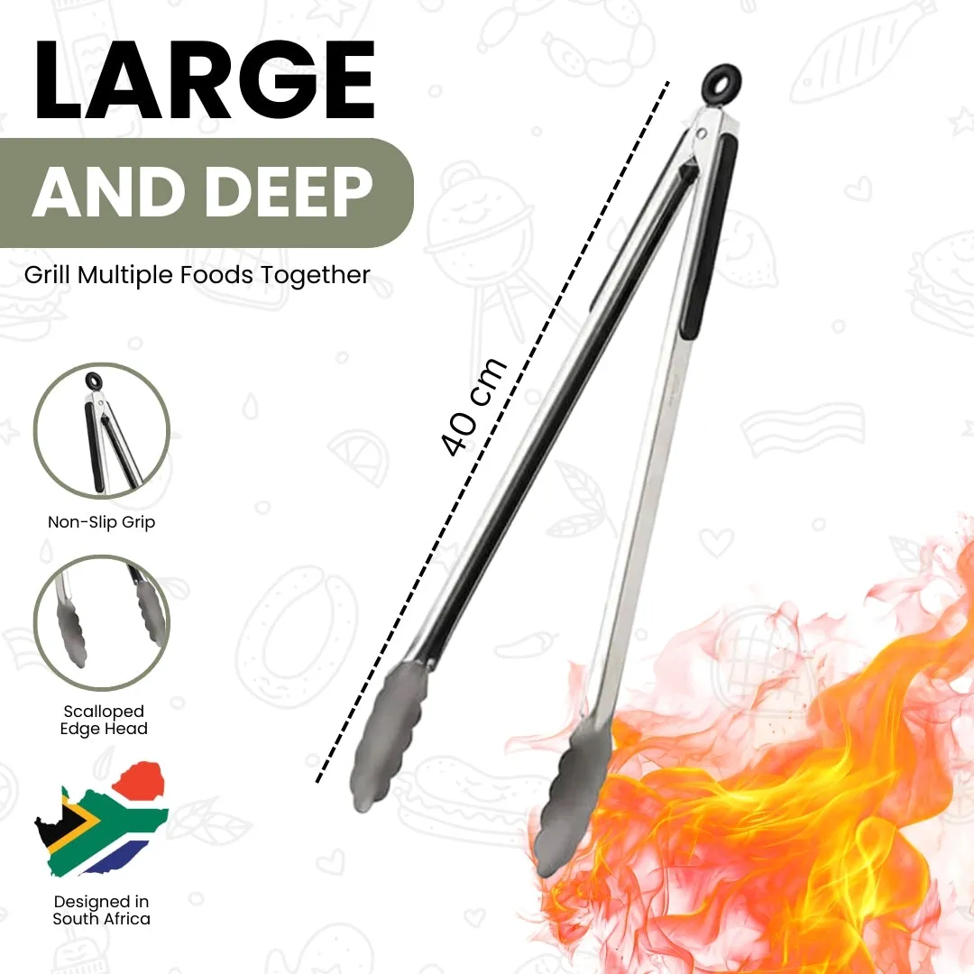 Stainless Steel Braai Tongs