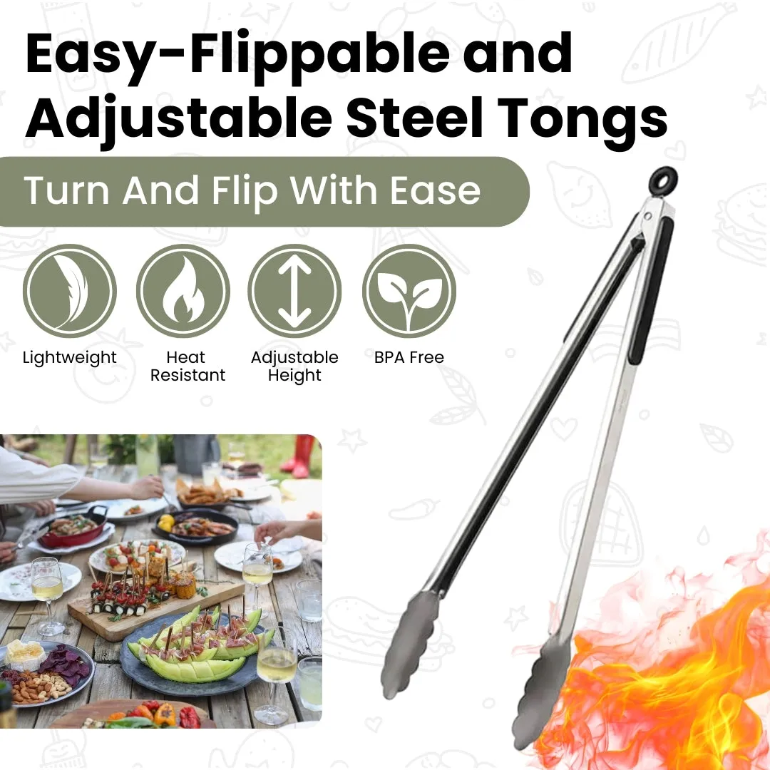 Stainless Steel Braai Tongs