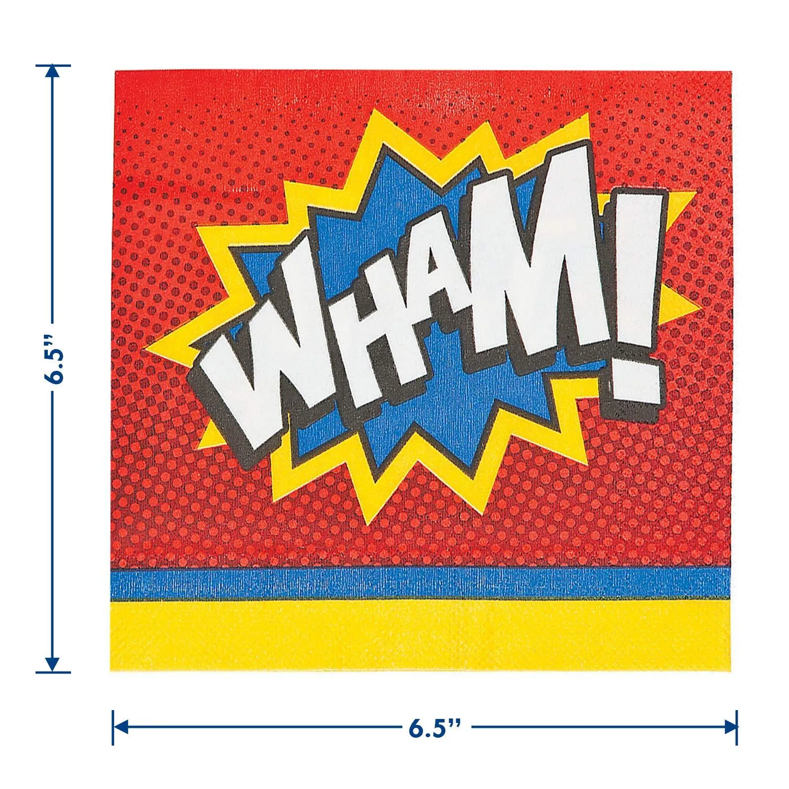 Superhero Action Paper Dinner Plates and Lunch Napkins (Serves 16)