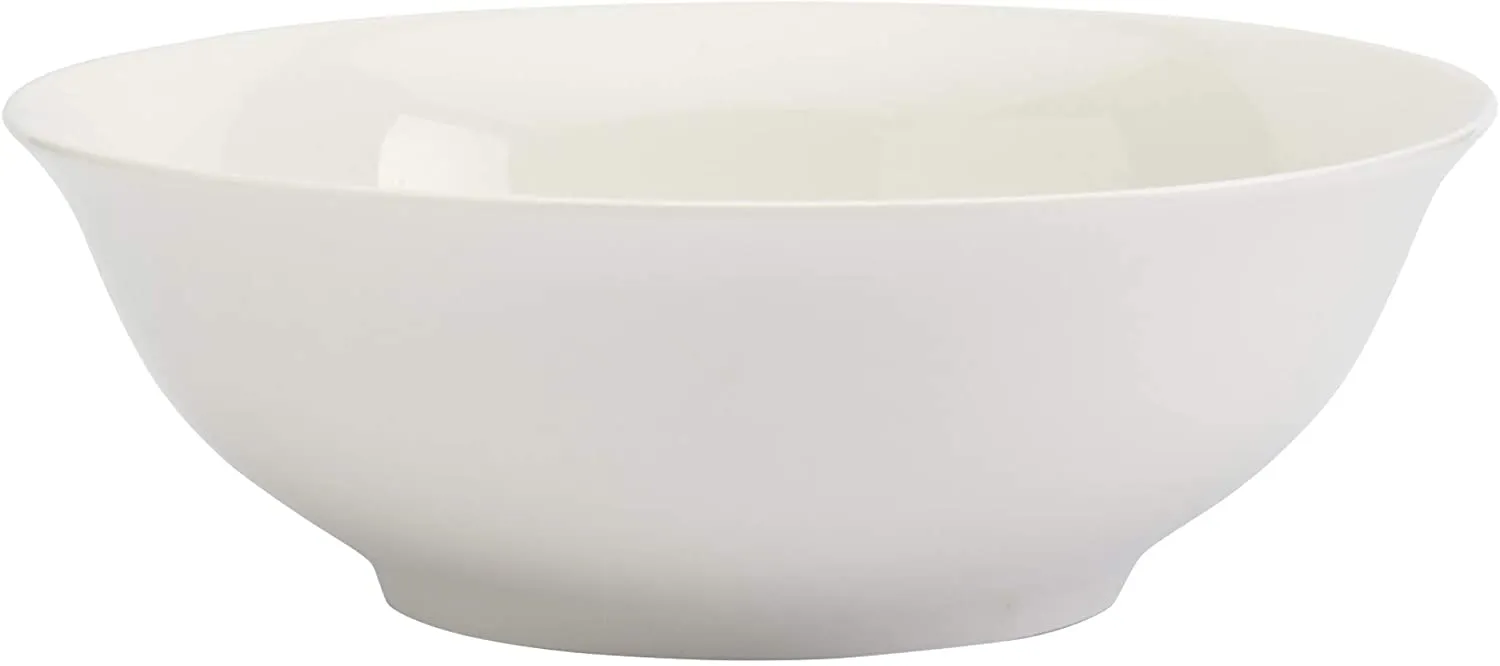 Tabletops Gallery White Dinnerware Set with Plate, Salad Plate, Cereal Bowl, and Mug (Service for 4), Elizabeth 16 Piece Dinnerware Set