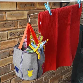 Washing Line Friendly Pegs Basket
