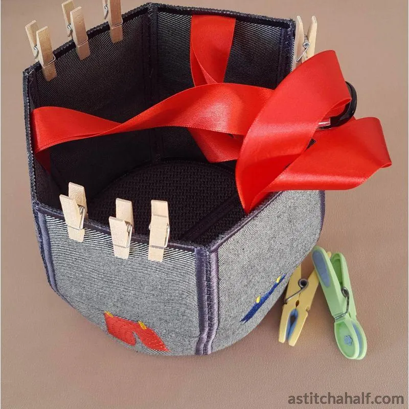 Washing Line Friendly Pegs Basket