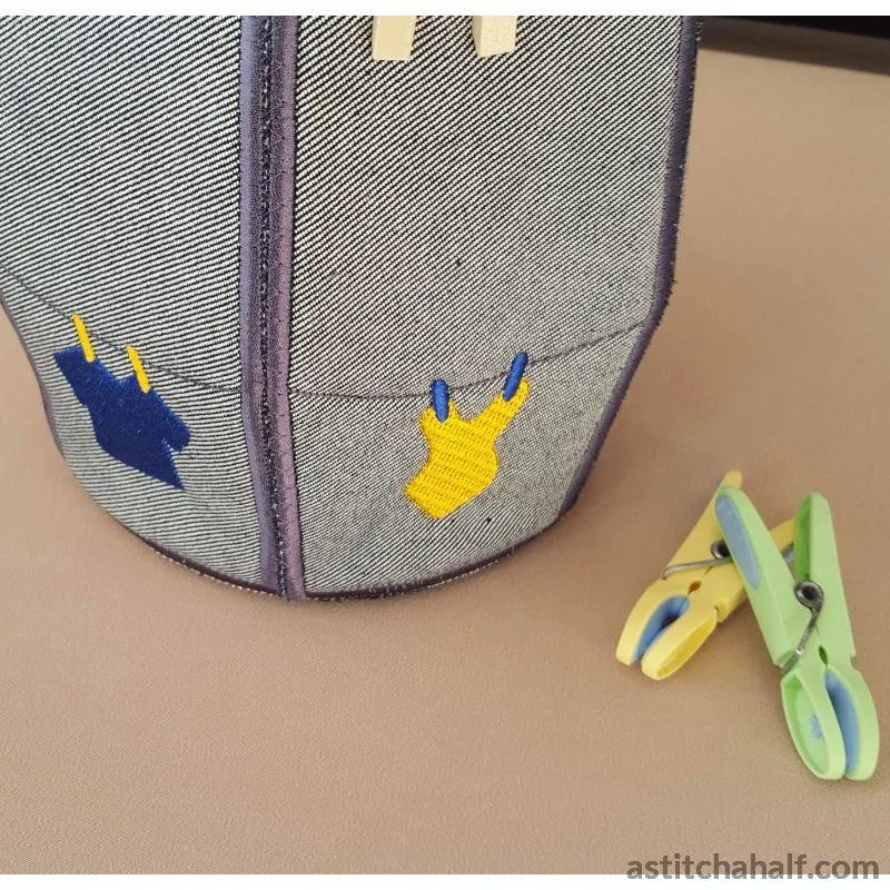 Washing Line Friendly Pegs Basket