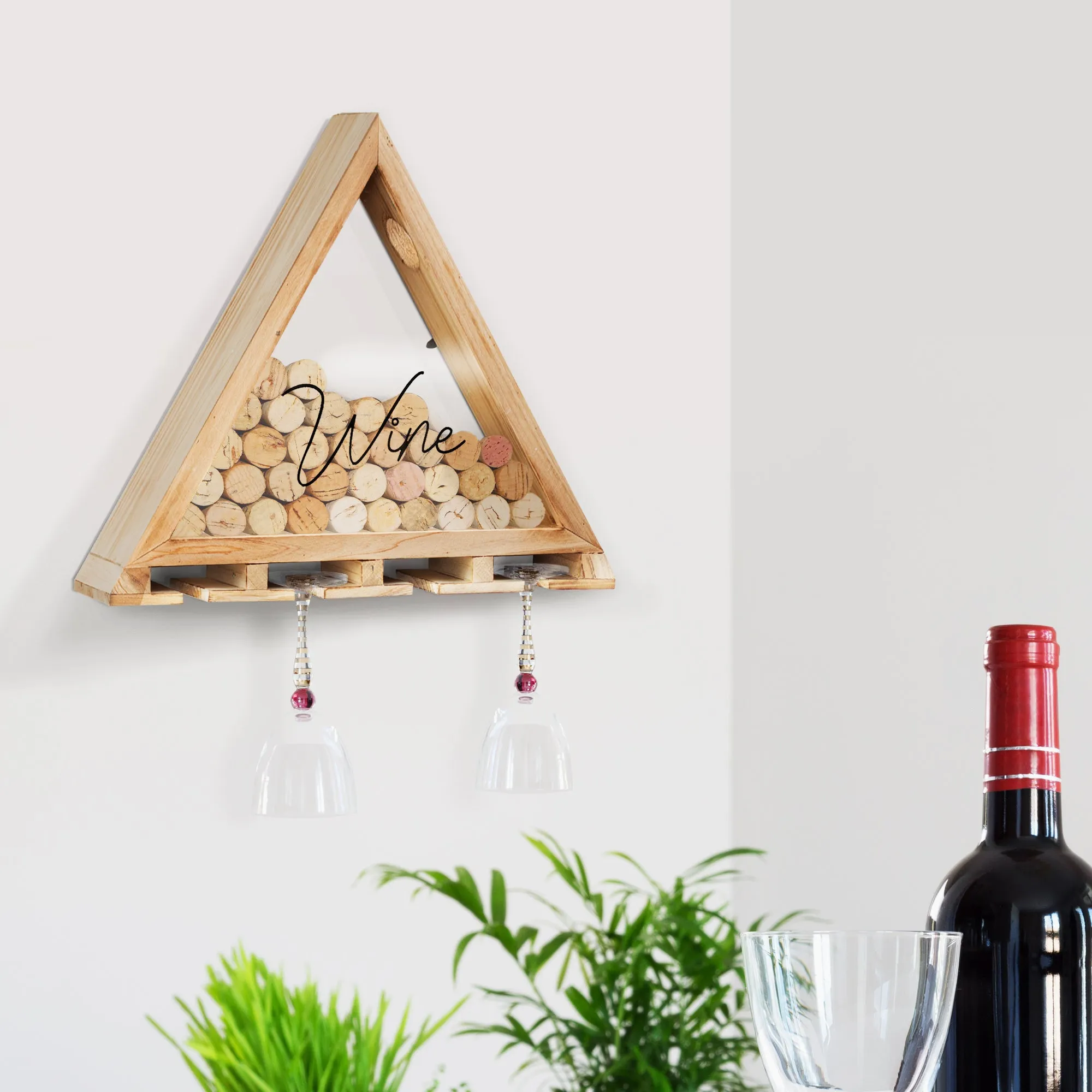 Wine Glass Holder and Cork Collector (14.25” x 16”)