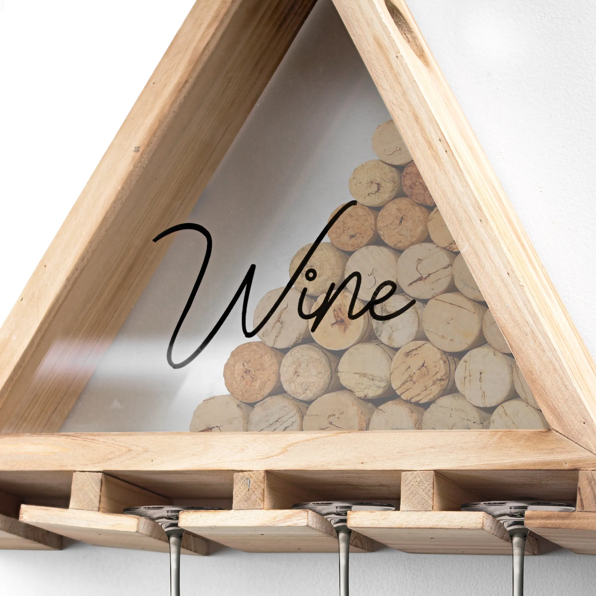 Wine Glass Holder and Cork Collector (14.25” x 16”)
